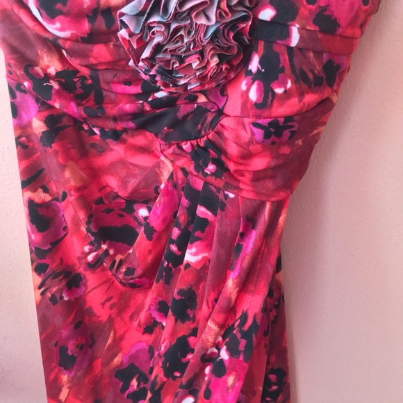 Carole Little (Sz 4) one shoulder red dress - Picture 5 of 5